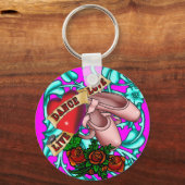 hardy_skater_vine, hardy_dance_toeshoes, Hardy_.. Sleutelhanger (Voorkant)