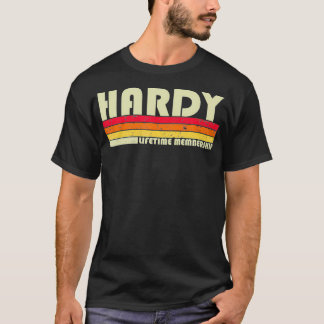 HARDY Surname Funny Retro  80-90-jarige verjaardag T-shirt