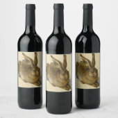 Hare, 1502, ingediend door Albrecht Durer Wijn Etiket (Flessen)