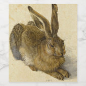 Hare, 1502, ingediend door Albrecht Durer Wijn Etiket (Enkel label)