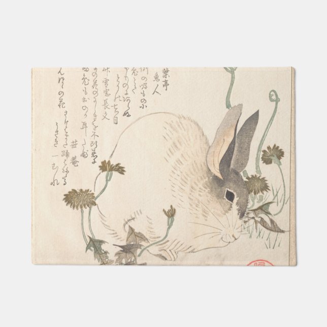 Hare and Dandelion Kubo Shunman Deurmat (Voorkant)