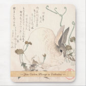 Hare and Dandelion, Kubo Shunman, Japanse kunst Muismat (Voorkant)