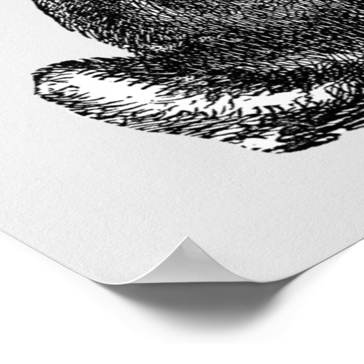 Hare - Archivering afdrukken Poster (Hoek)