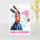 Hare at the hare dressers. kaart (Gele Bloem)