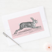 Hare Bunny Rabbit Illustratie - Rabbits Rechthoekige Sticker (Envelop)