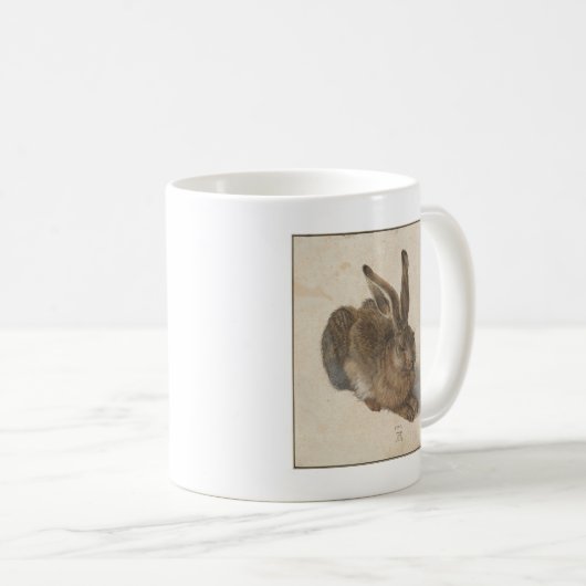 Hare by Albrecht Durer Koffiemok (Voorkant rechts)