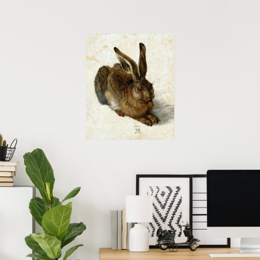 Hare by Albrecht Dürer Poster (Thuiskantoor)