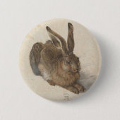 Hare by Albrecht Durer Ronde Button 5,7 Cm (Voorkant)