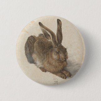 Hare by Albrecht Durer Ronde Button 5,7 Cm