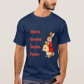 Hare Comes Santa Paws T-Shirt (Voorkant)