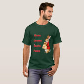 Hare Comes Santa Paws T-Shirt (Voorkant volledig)