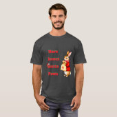 Hare Comes Santa Paws T-Shirt (Voorkant volledig)