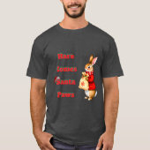 Hare Comes Santa Paws T-Shirt (Voorkant)