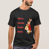 Hare Comes Santa Paws T-Shirt (Voorkant)
