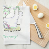 Hare Cook Fring Eggs-handdoek Theedoek (Quarter Fold)