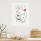 Hare Cook-poster/afdruk Poster (Keuken)