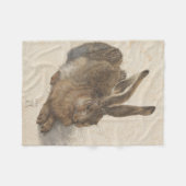 Hare (door Albrecht Dürer) Fleece Deken (Voorkant (Horizontaal))