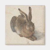Hare (door Albrecht Dürer) Magneet (Voorkant)