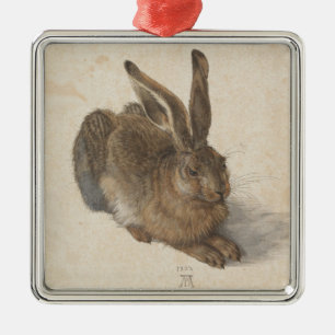 Hare (door Albrecht Dürer) Metalen Ornament