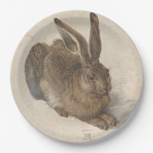 Hare (door Albrecht Dürer) Papieren Bordje (Voorkant)