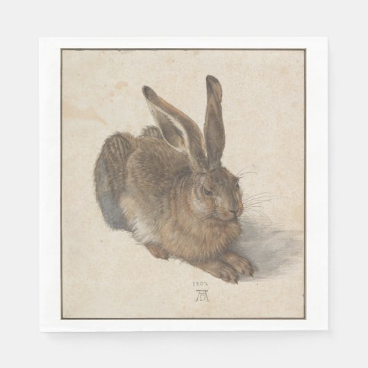 Hare (door Albrecht Dürer) Servet (Voorkant)