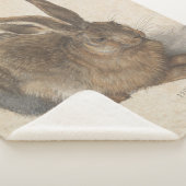 Hare (door Albrecht Dürer) Sherpa Deken (3/4)