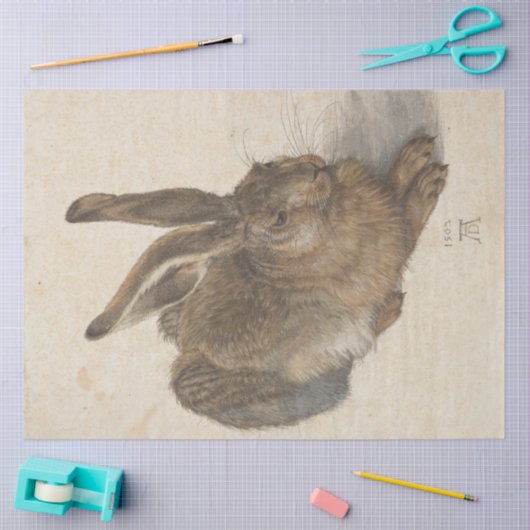 Hare (door Albrecht Dürer) Tissuepapier (Craft)