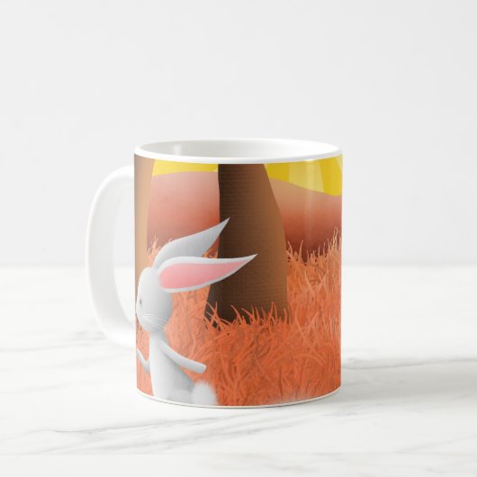 Hare en tortoise 1 - mok (Voorkant links)