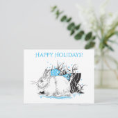 Hare Feestdagenkaart (Staand voorkant)