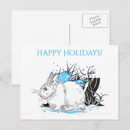 Hare Feestdagenkaart (Voorkant / Achterkant)