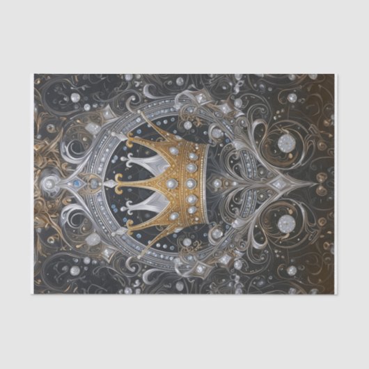 Hare Hoogheid, Koningin Fabulous Goud en Zilver Tissuepapier (Voorkant)