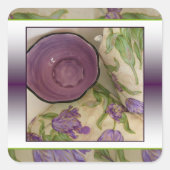 Hare Hoogheid Paarse Tulp Stickers (Voorkant)