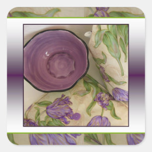 Hare Hoogheid Paarse Tulp Stickers