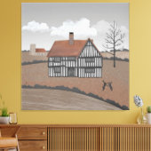 Hare House Canvas Afdruk (Insitu (Woonkamer))