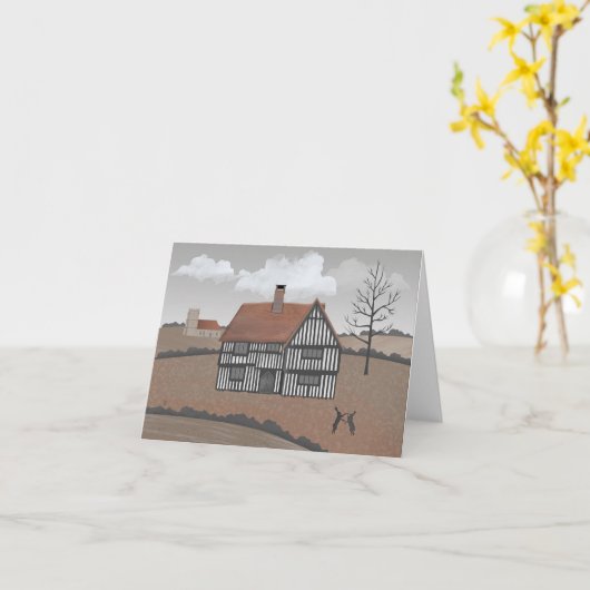 Hare House Kaart (Gele Bloem)