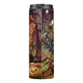 Hare in Forest Hans Hoffmann Rabbit Painting Thermosbeker (Achterkant)