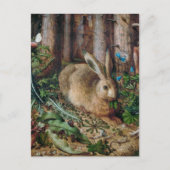 hare in het bos - Hans Hoffmann Briefkaart (Voorkant)