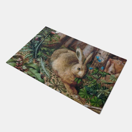 hare in het bos - Hans Hoffmann Deurmat (Schuin)