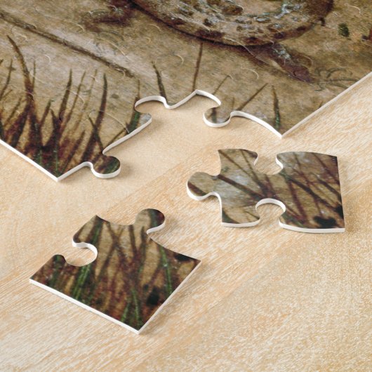 hare in het bos - Hans Hoffmann Legpuzzel (Zijkant)