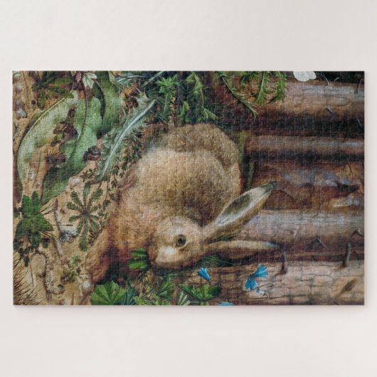 hare in het bos - Hans Hoffmann Legpuzzel (Horizontaal)