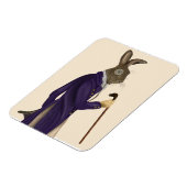 Hare in Paarse munt 2 Magneet (Linkerzijde)