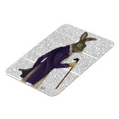 Hare in Paarse munt Magneet (Linkerzijde)