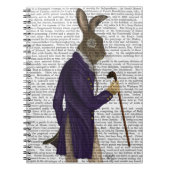 Hare in Paarse munt Notitieboek (Voorkant)