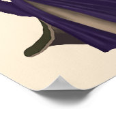 Hare in Paarse munt Poster (Hoek)