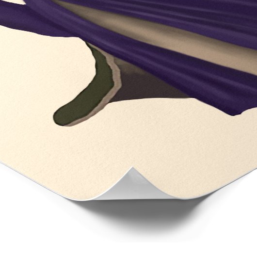 Hare in Paarse munt Poster (Hoek)