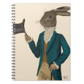 Hare in Turquoise Coat 2 Notitieboek (Voorkant)