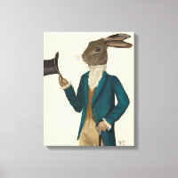 Hare in Turquoise Coat