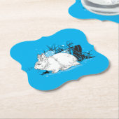 Hare Kartonnen Onderzetters (Gekanteld)