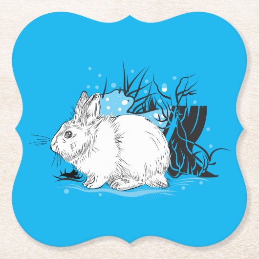 Hare Kartonnen Onderzetters (Voorkant)