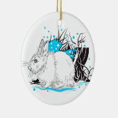 Hare Keramisch Ornament (Rechts)